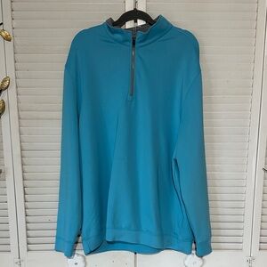 Hogan Men's Teal Zip-Up Sweater